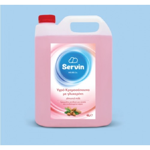 Servin Κρεμοσάπουνο Αντλία Almond Milk 4lt